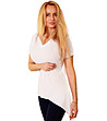 Дамска блуза с къс ръкав в екрю Aria-1 снимка