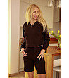 Дамски комплекти от блуза и панталонки в черно Diego -3 снимка