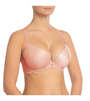 Сутиен с повдигащ ефект в цвят праскова Viktoria снимка