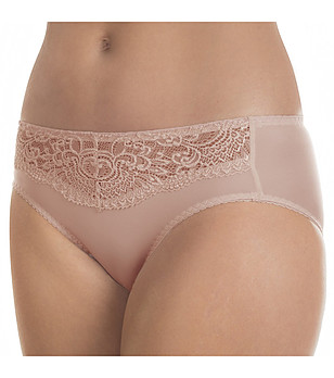 Бикини в цвят праскова с дантела Viktoria снимка