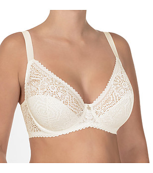 Сутиен с полумеки чашки в цвят слонова кост Emma снимка