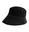 Дамска памучна шапка в черно Fisher Bucket -0 снимка