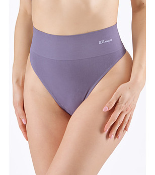 Thong classic  with wider sides kouřová   - bílá снимка