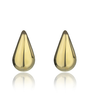 Дамски позлатени обеци с капковидна форма Wrenley снимка