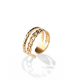 Позлатен дамски пръстен снимка