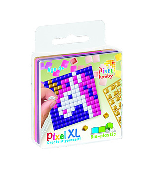 Мозайка с пиксели XL, Pixelhobby, Магнит за хладилник - Еднорог снимка