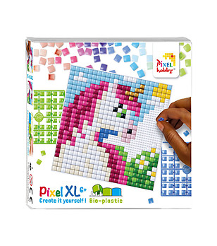 Мозайка с пиксели XL, Pixelhobby, 23x23 пиксела - Еднорог снимка