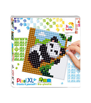 Мозайка с пиксели XL, Pixelhobby, 23x23 пиксела - Панда снимка