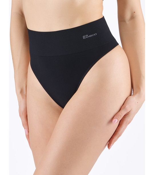 Thong classic  with wider sides černá снимка