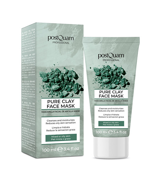 Маска за лице със зелена глина снимка