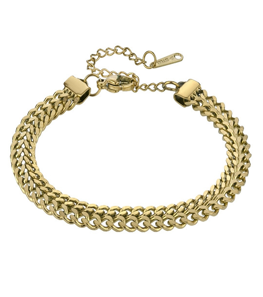 Позлатена дамска гривна с верижки Matilda снимка