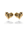 Дамски обеци сърца със златно покритие-0 снимка