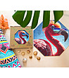 Дървен пъзел 90 части - Фламинго-4 снимка