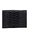 Черен дамски портфейл с кроко релеф Caryn-3 снимка