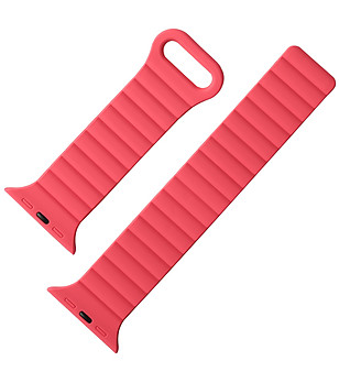 Каишка за  Apple Watch в циклама и жълто  38/40/41 mm  снимка