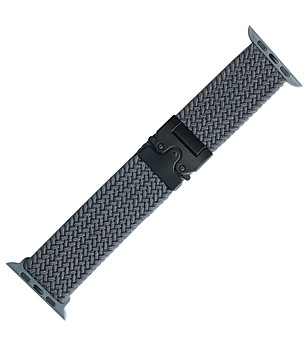 Тъмносива текстилна каишка за Apple Watch 42/44/45/49 mm снимка