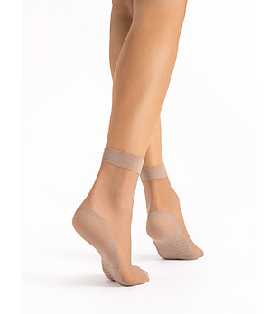 Бежови чорапи 20 DEN с масажен ефект снимка