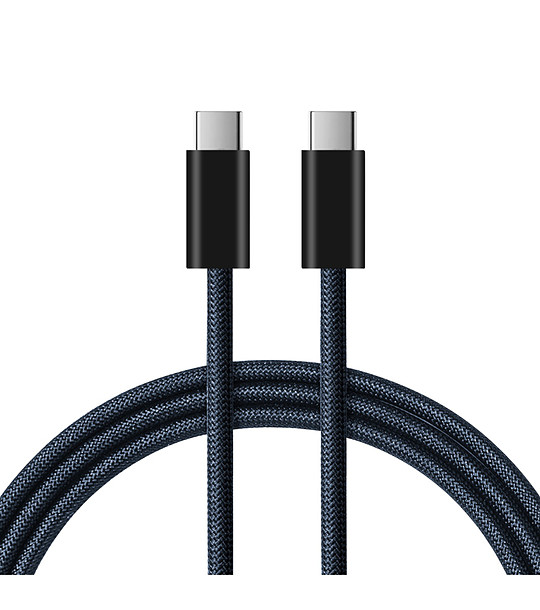 Кабел за зареждане USB-C - USB-C  в тъмносиньо снимка
