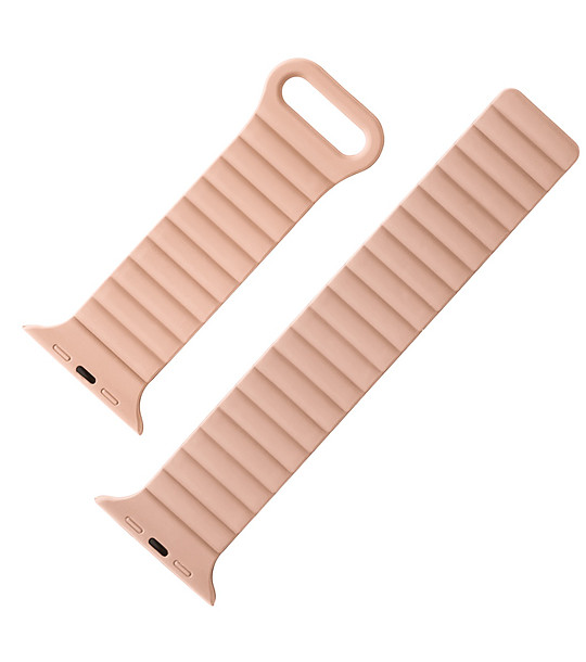 Каишка за  Apple Watch в пудра и бордо  38/40/41 mm  снимка