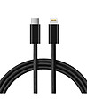 USB-C кабел за зареждане в черно-0 снимка