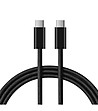 Кабел за зареждане USB-C - USB-C  в черно-0 снимка