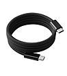 Кабел за зареждане USB-C - USB-C  в черно-3 снимка