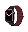 Каишка за  Apple Watch в черно и бордо  38/40/41 mm -2 снимка