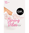 Къси дамски чорапи в перлен нюанс Spring Vibes 11 15 DEN-4 снимка