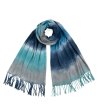 Шал в тъмносиньо и тюркоазено-0 снимка