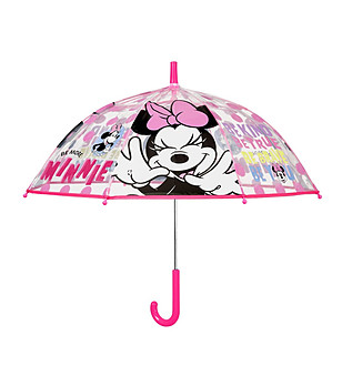 Детски прозрачен чадър за момиче Minnie mouse снимка