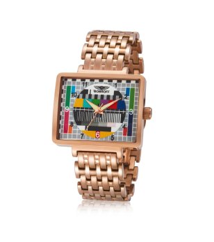 Розовозлатист дамски часовник TV снимка