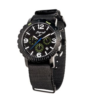 Мъжки черен аналогов часовник снимка