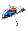 Детски прозрачен чадър за момчета Racing speed car-1 снимка