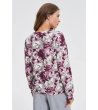 Дамски суитшърт с флорален принт-2 снимка