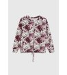 Дамски суитшърт с флорален принт-3 снимка