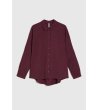 Дамска риза в бордо с копчета-2 снимка