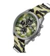 Аналогов часовник хронограф с камуфлажни шарки-2 снимка
