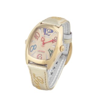 Унисекс часовник с две лица сребристо и златисто снимка