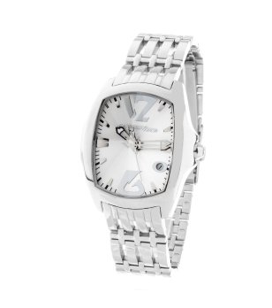 Унисекс часовник  в сребристо с аналогов дисплей снимка