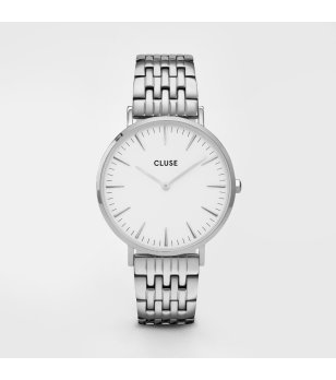 Аналогов сребрист дамски часовник снимка