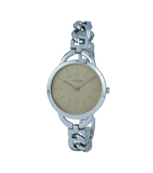 Дамски кварцов сребрист часовник снимка