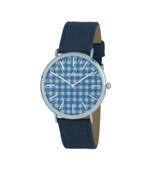 Аналогов кварцов часовник в тъмносиньо снимка