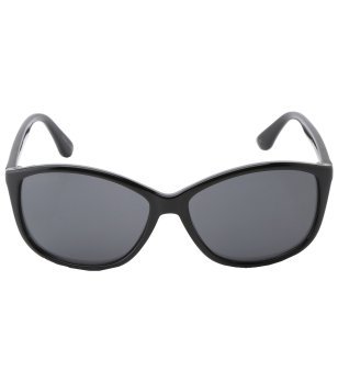 Дамски слънчеви очила с черна рамка снимка