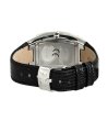 Унисекс часовник с черна кожена  каишка-1 снимка