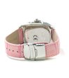 Аналогов часовник с кожена каишка в розово-1 снимка
