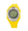 Цифров унисекс часовник в жълто-0 снимка