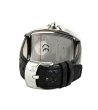 Класически мъжки часовник в черно и сребристо-1 снимка