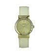 Аналогов кварцов часовник в зелени нюанси-0 снимка