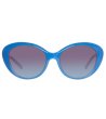 Сини дамски слънчеви очила тип котешко око-1 снимка