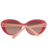 Дамски слънчеви очила котешко око в цвят корал-2 снимка